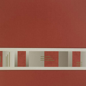 Solent Textured Wallpaper Border Chilli