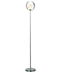 Chrome Glass Ball Floor Lamp