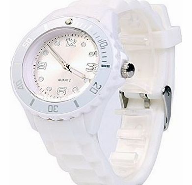 Fashion Unisex Gel Analog Wrist Sports Watch Jelly SIlicone Ladies Men Kids