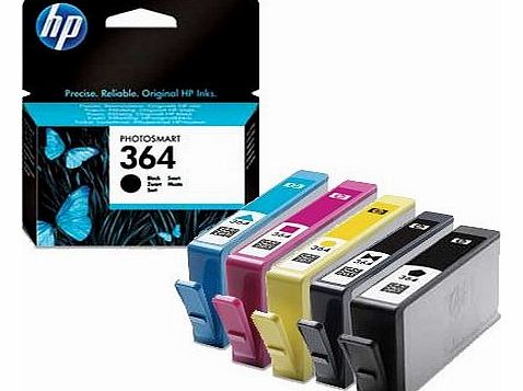 364 Black Cyan Magenta Yellow & Photo ink cartridges