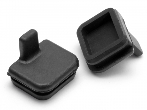 HPi Rubber Cap 10x11mm (Black) Savage X