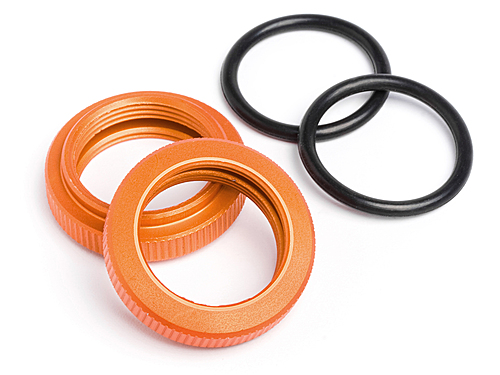 Shock Adjuster Nut 20mm Orange (2Pcs) Baja 5B SS