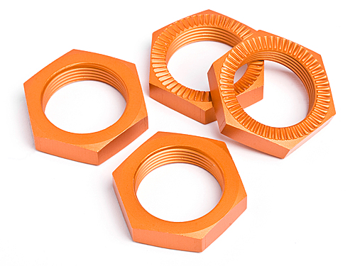 Wheel Nut 24mm Orange (4Pcs) Baja 5B SS For 24mm