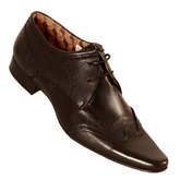 Hudson Brown Leather Lace Up Shoes (Ellington)