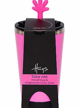 Pink Travel Mug and Hot Chocolate Set