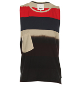 Agno Dress Blues Stripe Sleeveless T-Shirt