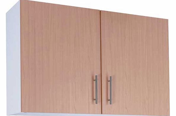 Athina 1000mm Fitted Kitchen Wall Unit - Beech