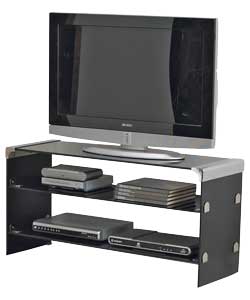 Contour Black Glass TV Unit