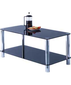 Matrix Black Glass Coffee Table