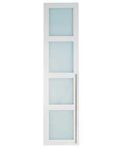 Modular Glass Shaker Wardrobe Door - White