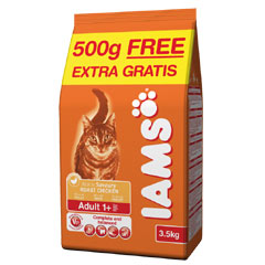 Cat Adult Chicken 3kg   500g FREE