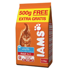 Cat Adult Ocean Fish 3kg   500g FREE