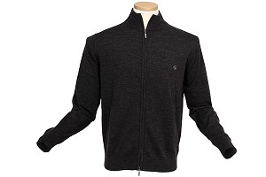 Ian Poulter Funnel Neck Zip Through Jumper