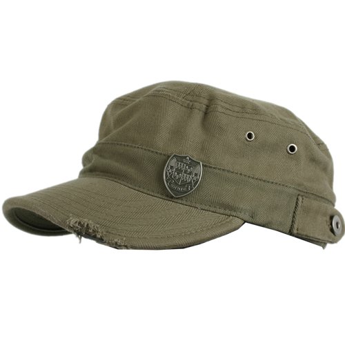 IGNITE Mens IGNITE Military Straw Cap Army