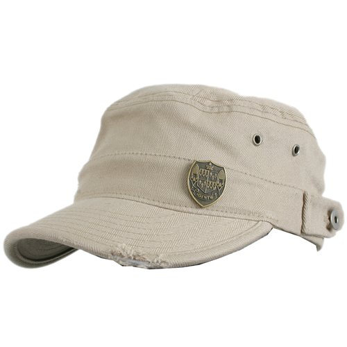 IGNITE Mens IGNITE Military Straw Cap Tan