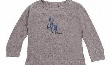 Donkey long sleeve T-shirt Heather grey `12 months