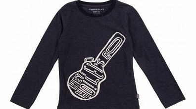 Guitar T-shirt Midnight blue `4 years,8 years