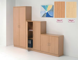 Cupboard Tall W800xD350xH1800mm Maple