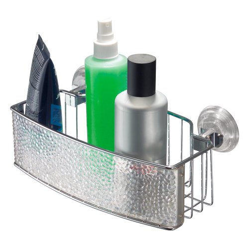  Rain PowerLock Suction Rectangular Shower Basket