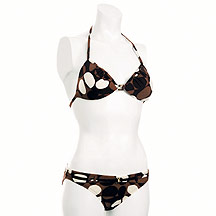 J by Jasper Conran Brown pebbles belted briefs