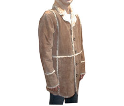 Fake fur sheepskin coat