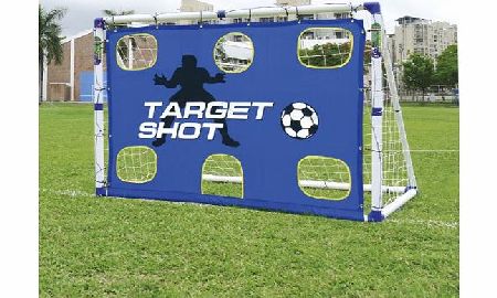 Jacksons 6FT GOAL 2 IN 1 TARGET SHOT SOCCER FOOTBALL GOALS