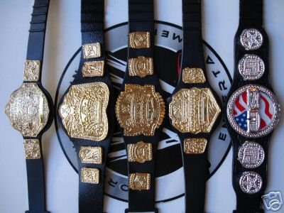 Jakks WWE JAKKS 6 FIGURE BELTS COMPLETE SMACKDOWN COLLECTION