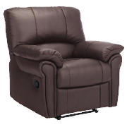 Recliner Armchair, Chocolate