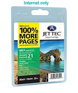 Tec HP21 Remanufactured Black Cartridge