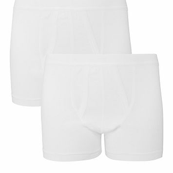 John Lewis Boy Trunks, Pack of 2, White