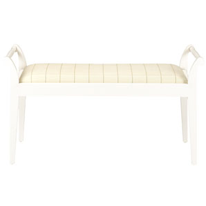 Louisa Ottoman Stool- Soft White