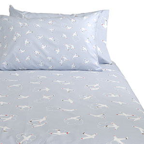 Vintage Duvet Cover- Blue- Double