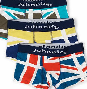 Johnnie  b 3 Pack Boxers Union Jack Print Johnnie b, Union