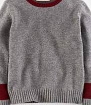 Johnnie  b Colour Block Jumper, Dark Grey Melange 34293928