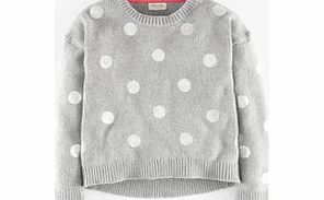 Johnnie  b Juliet Jumper, Grey Marl/Silver Spot,Navy/Gold