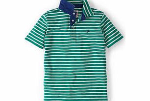 Johnnie  b Stripy Slub Polo, Jade Green/Ecru,Navy/Ecru