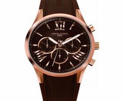 Jorg Gray Ladies Brown Rubber Strap Watch