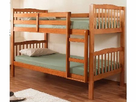 Joseph Emin Wooden Bunk Bed-Honey