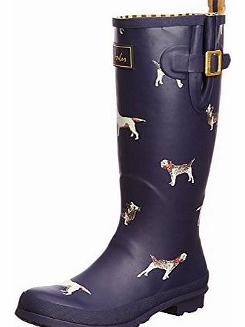 Womens Welly Print Wellington Boots R_WELLYPRINT Navy Dog 6 UK, 39 EU, 8 US