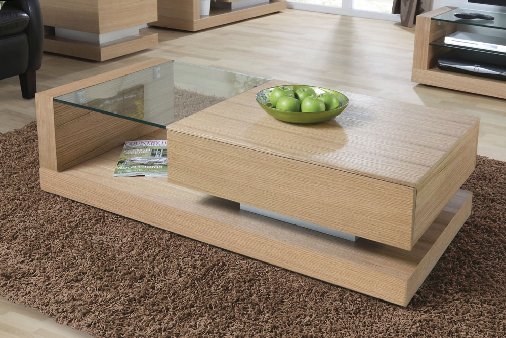 Cube Oak Coffee Table JF613