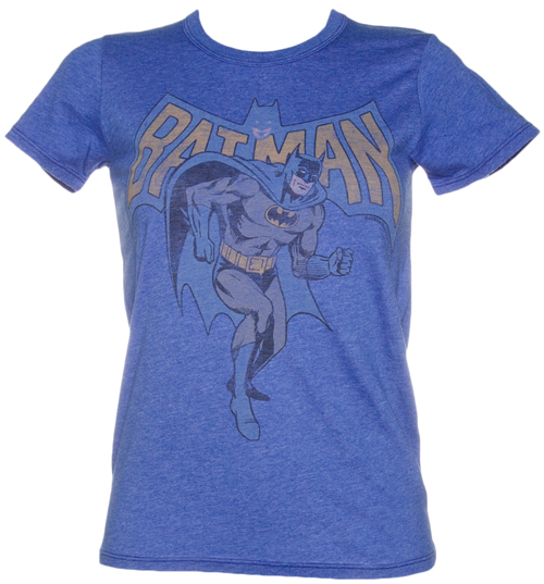 Ladies Blue Batman T-Shirt from Junk Food