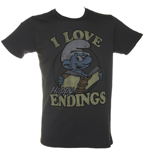 Mens Smurfs Love Endings Black Label