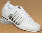 Arvee SP White/Black Leather Trainers