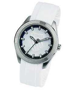 K-Swiss Gents White Resin Strap Watch