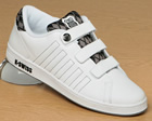 Lozan II DX White/Grey Leather Trainers