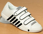 Moulton Off-White/Black Leather 3 Strap