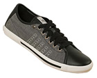 Skimmer Black/Grey Canvas Trainers