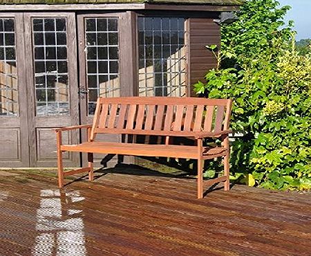 3 Seater Hardwood Garden Patio Bench