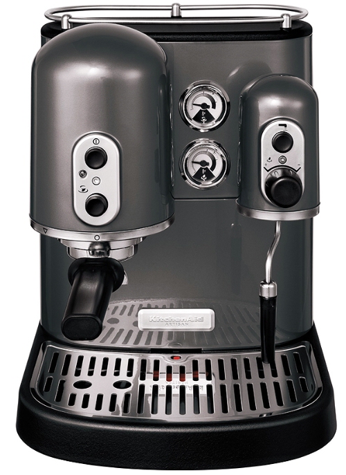 Pearl Metallic Grey Artisan Espresso Maker