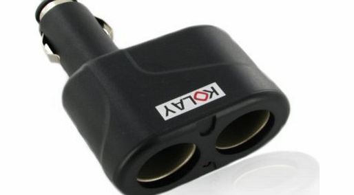 Kolay Dual-Port Cigarette Lighter Adaptor